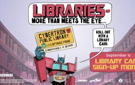 Transformers ALA 2024 Library Card Sign Up graphic