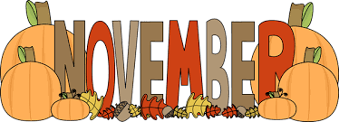 november with pumpkins