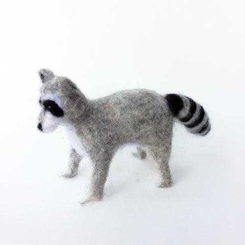 Felted raccoon 