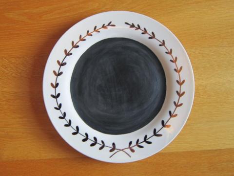 chalkboard plate