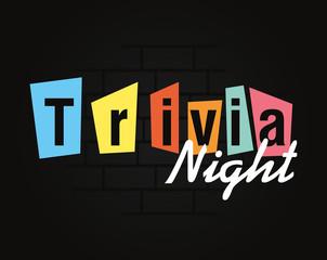 trivia night sign