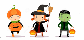 kids in costumes