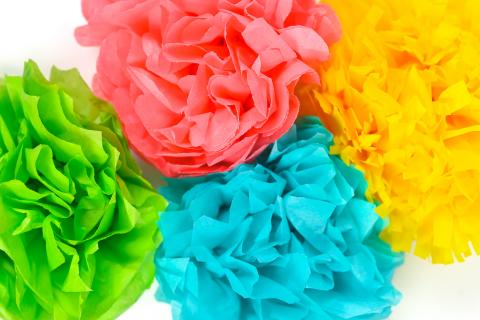 tissue paper flowers