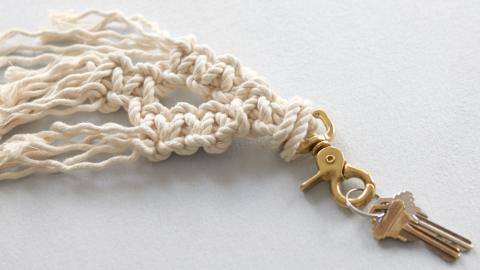 macrame key chain