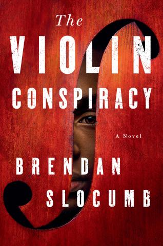 book cover of The Violin Conspiracy, red with a black s