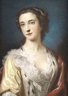 a portrait of maria walpole by Hoare. 