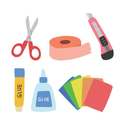 craft supplies clip art