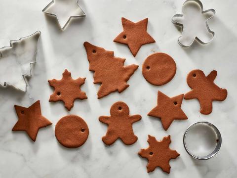 Cinnamon dough ornaments