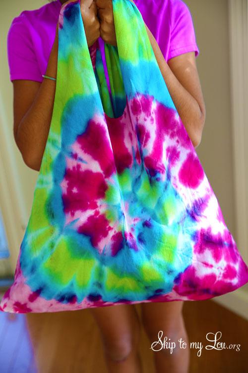 tie dye t-shirt bag