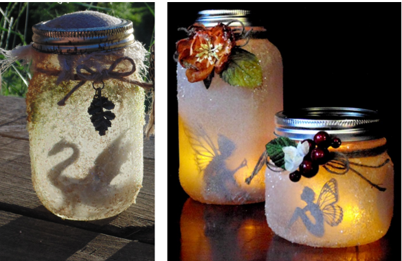 Dragon and fairy jars