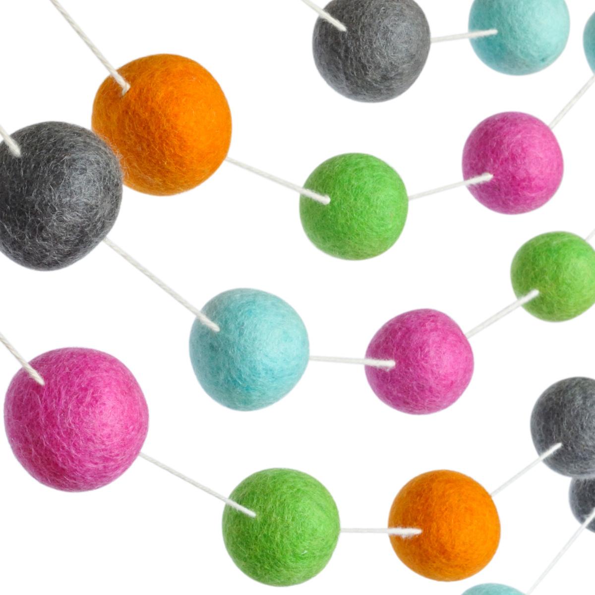 felt ball garland