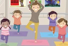 kids doing yoga