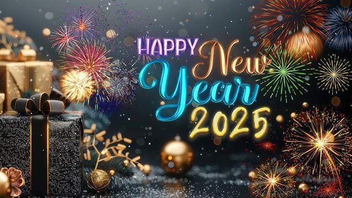 Happy new year 2025 sign