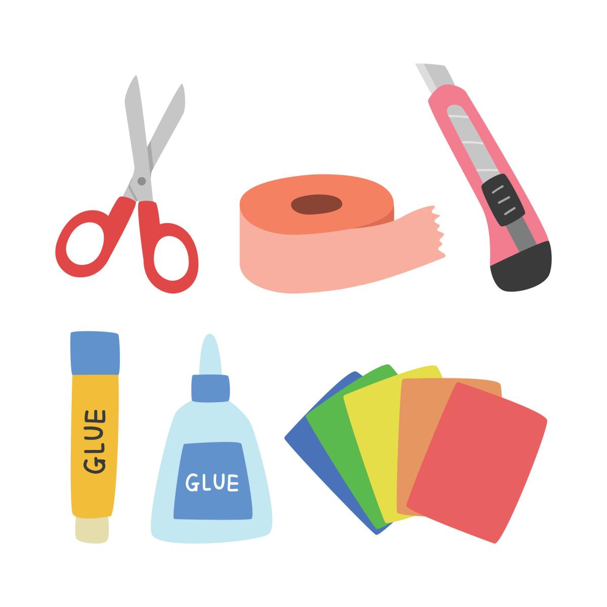 craft supplies clip art