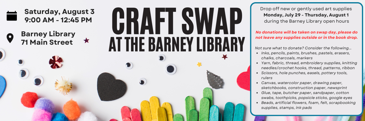 Craft Swap at the Barney Library