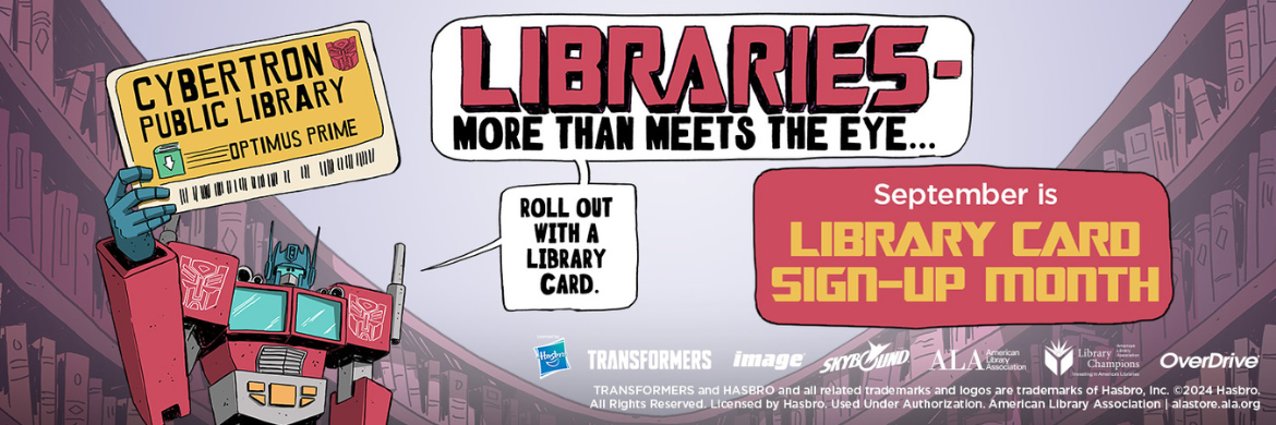 September is Library Card Sign Up Month